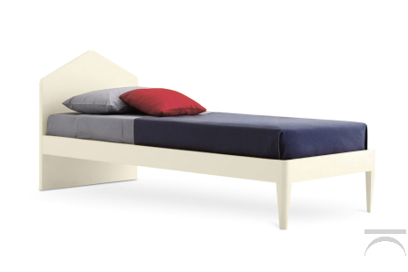 Contemporary single bed wooden bed