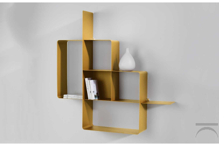 Librerie design in metallo sospesa a parete