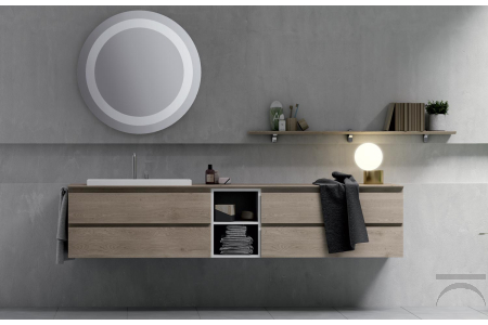 Arredo bagno moderno in legno