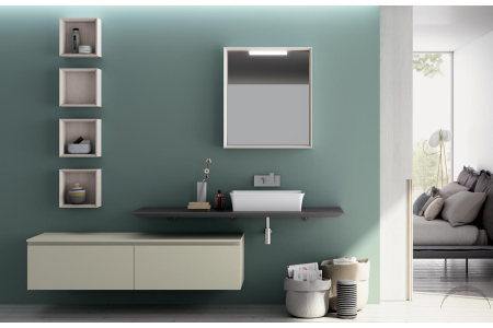 Mobile bagno sospeso di design
