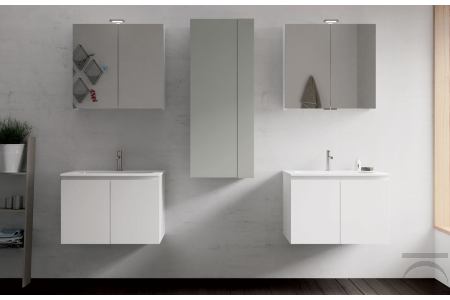 Mobile bagno doppio sospeso