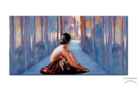 Quadro con dipinto di donna