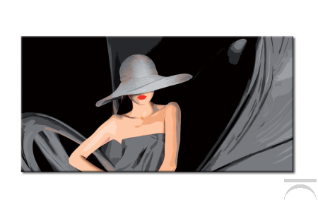 Quadro con immagine di donna 