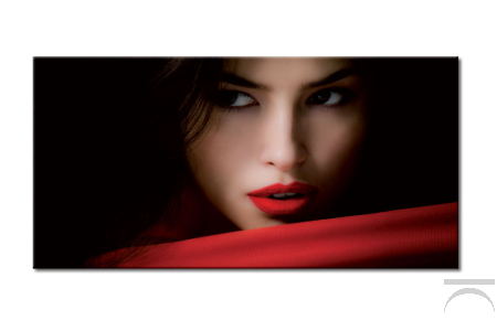 Quadro moderno con volto di seducente ragazza