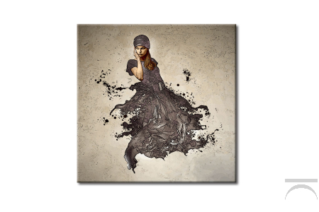 Quadro moderno con figura di donna