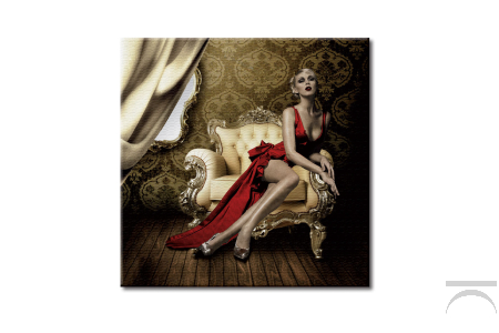 Quadro da parete con immagine di donna