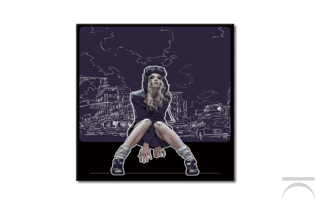 Quadro arredo Fashion girl