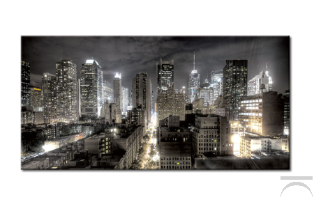 Quadro moderno con vista aerea della citta di New york definita, La Grande Mela