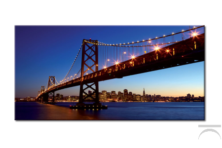 Quadro con stampa digitale del ponte sulla baia di San Francisco, California