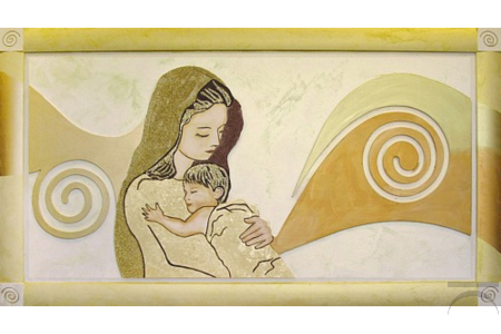 Quadro Maria in finitura oro