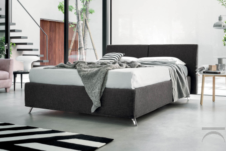 Moderne Doppelbett-Box in Kunstledern