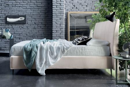 Modernes Bett mit verziertem Kopf Bildern