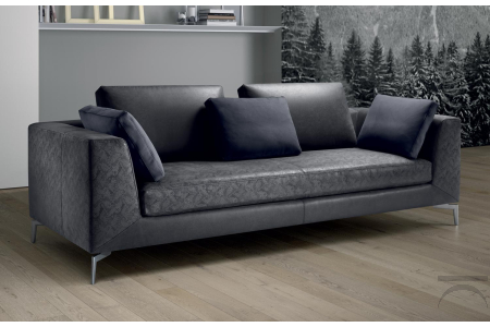 Divano di design in pelle a due posti
