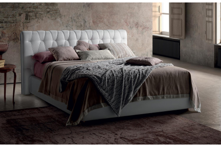 Letto matrimoniale imbottito moderno