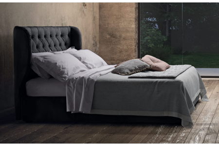 cama doble clásica con pelo insertado cabecera