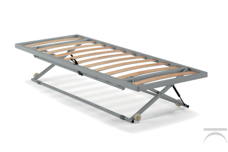 Rete estraibile con alzata automatica per secondo letto