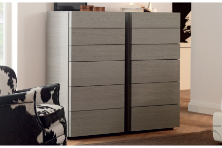 Settimino moderno in legno 6 cassetti