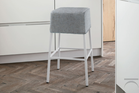Sgabello alto e moderno imbottito per tavolo cucina Fedes