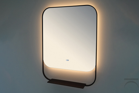 Specchio Pollux con luce ambientale