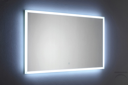 Specchio grande da parete di design retroilluminato a led