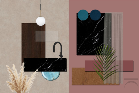 Design and production of custom-made interior furnishings for a modern villa. Furniture made in Italy.