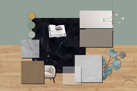 Open space interior design for a luxury flat
