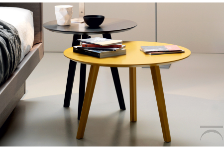 Tavolino design rotondo per camera da letto