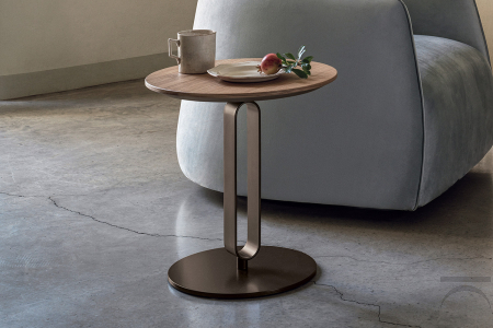 Tavolino rotondo di design Alfred