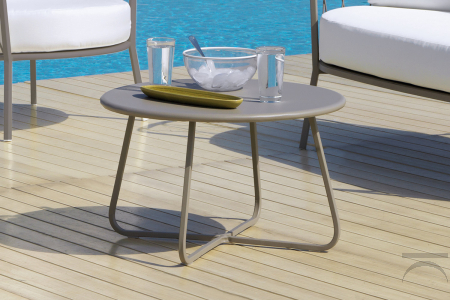 tavolino basso Daisy per bordo piscina 