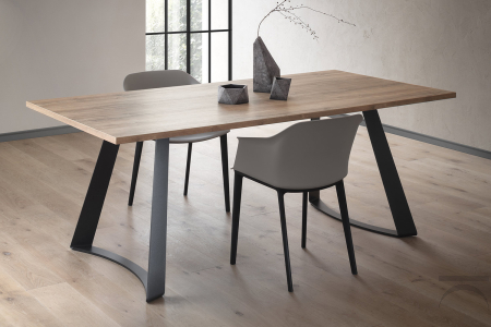 Tavolo con piano in legno Bruno