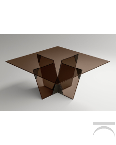 Tavolo Crossover di design dalla struttura scultorea
