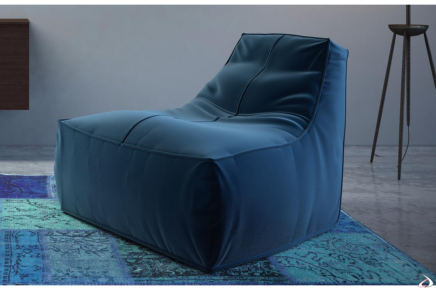Pluny design armchair pouf