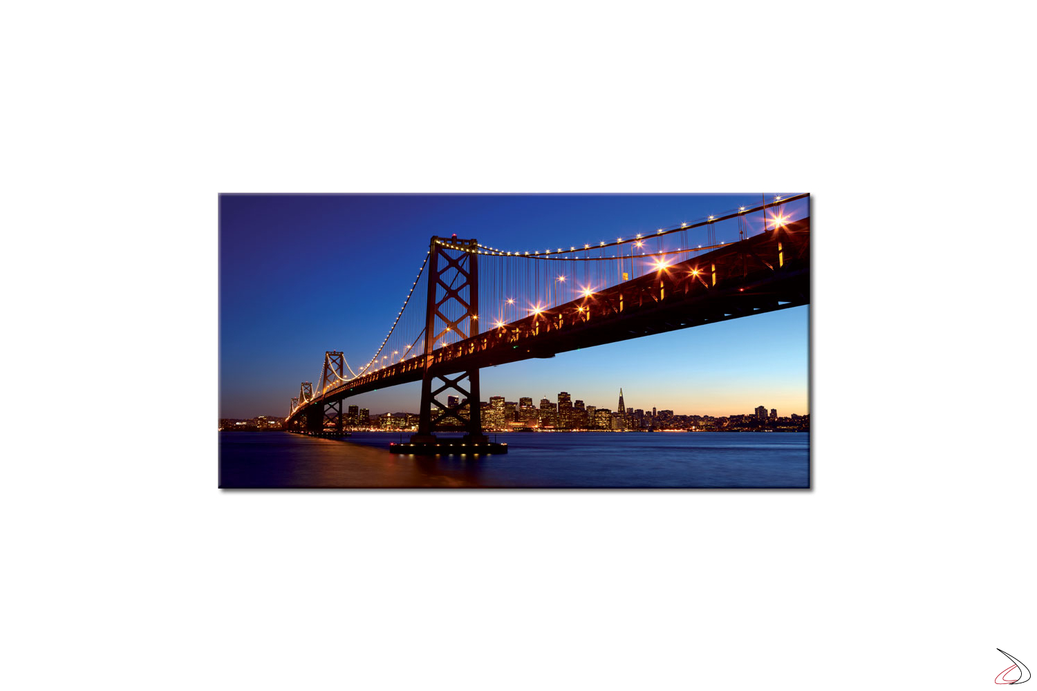 Quadro con stampa digitale del ponte sulla baia di San Francisco, California