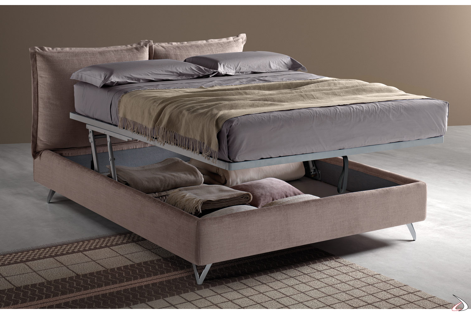 Letto Contenitore King Size.Wendy Bed With Tilting Headboard Toparredi Arredo Design Online