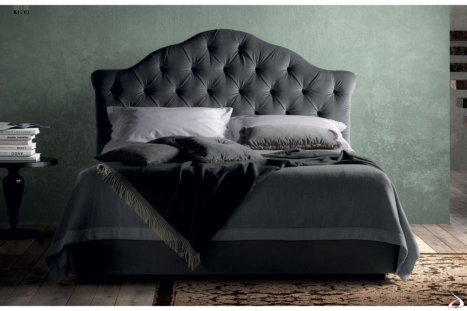 Testata Letto Trapuntata.Caterina Quilted Bed With Quilted Headboard Toparredi Arredo
