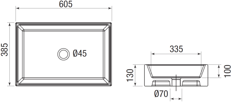 Misure lavabo soprapiano