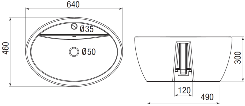 Misure lavabo soprapiano in ceramica