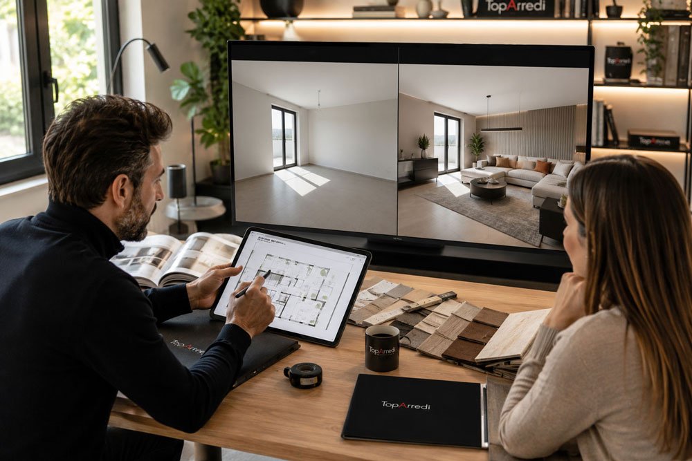 Personalised interior design consultation for furniture selection