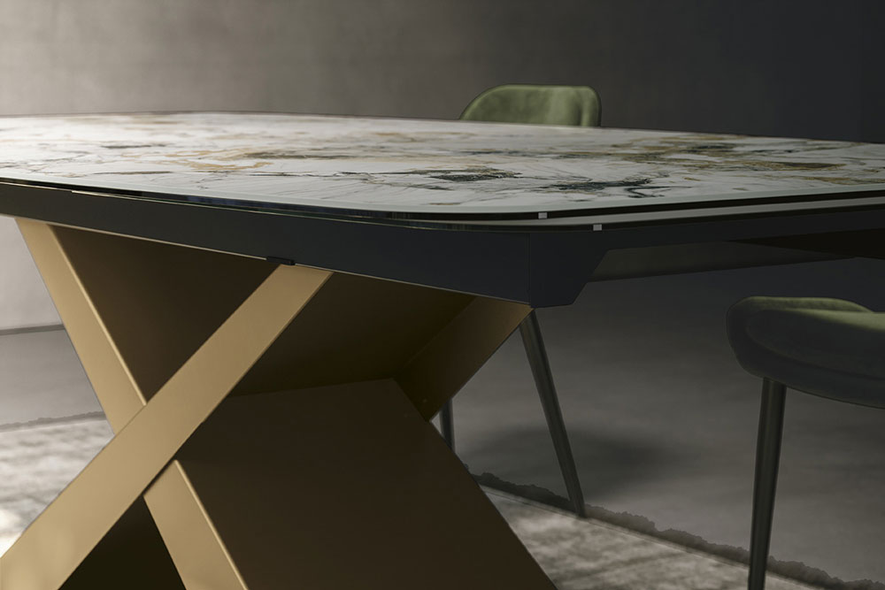 Piano e allunghe stesso materiale