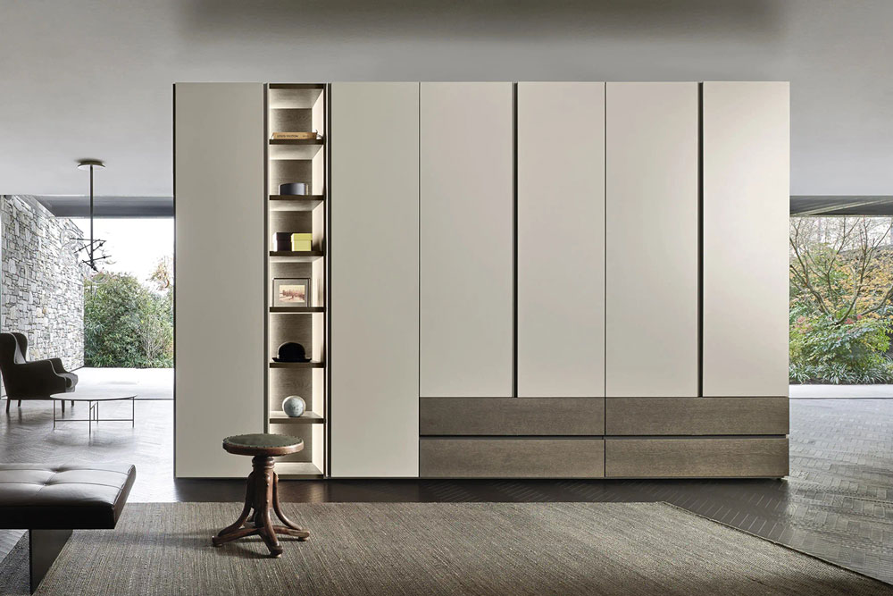 Double-sided freestanding wardrobe