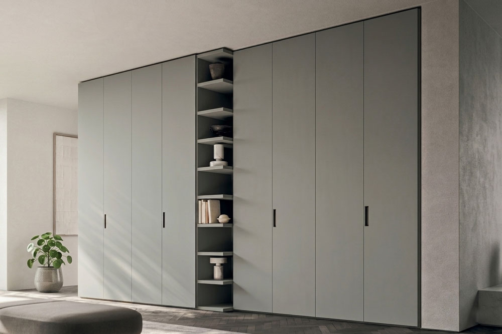 Wardrobes with mixed depths