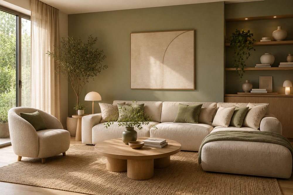 Relaxing colours for wellbeing at home