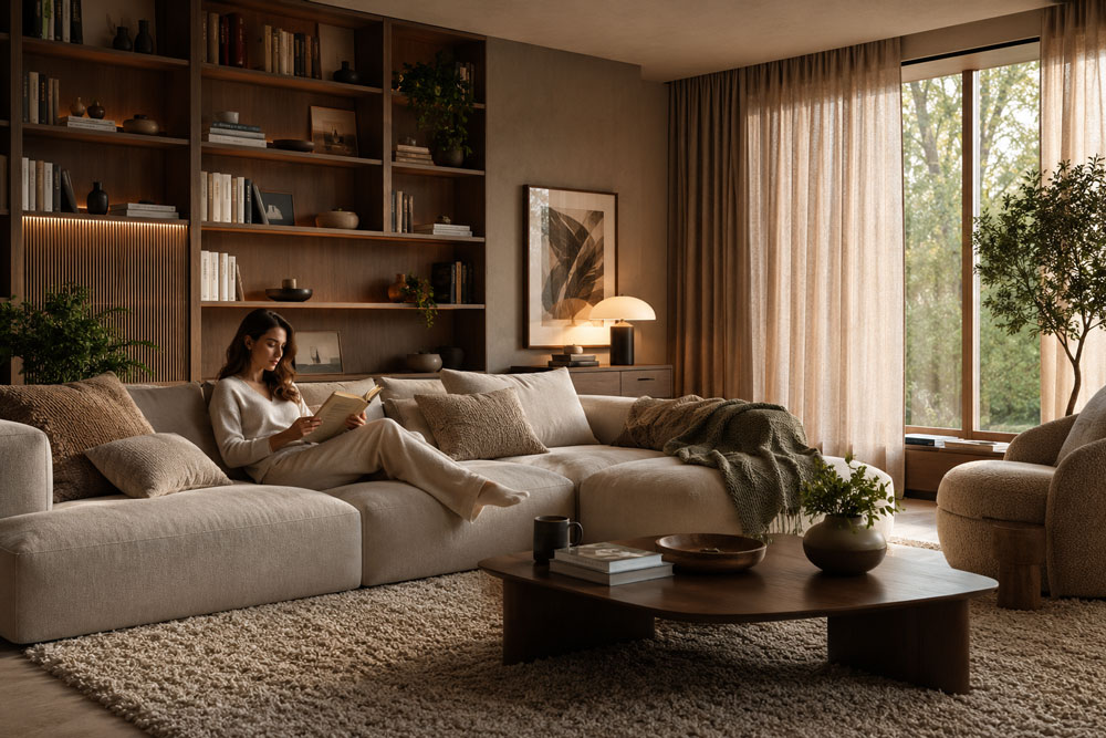 Confort acústico y ergonomía en el hogar dentro del diseño interior contemporáneo