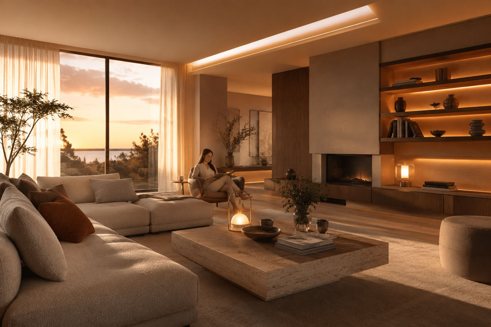 Circadian lighting and home wellbeing in interior design