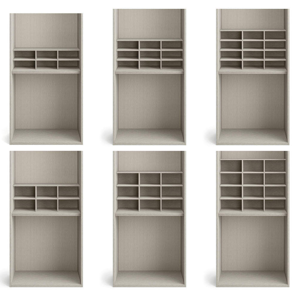 Internal shirt and jumper organiser for wardrobes