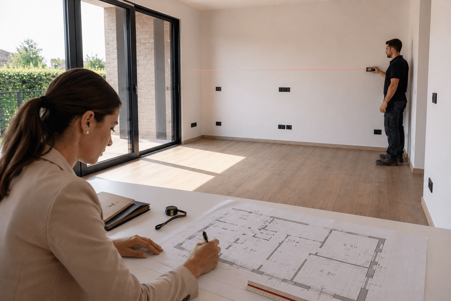 Technical property survey and 2D floor plans