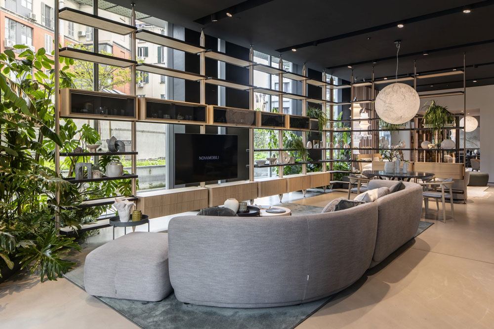 Showroom Novamobili para salón y dormitorio