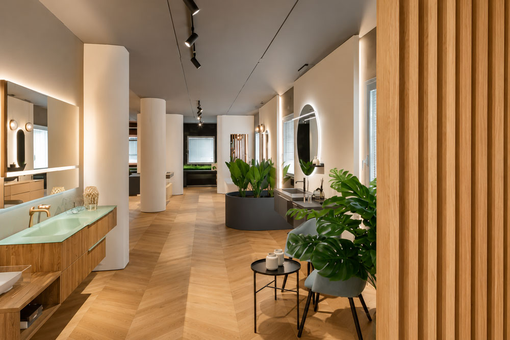 Showroom Puntotre de muebles de baño y lavandería